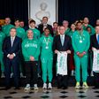 Presidente da República recebeu comitiva de atletismo que brilhou nos Mundiais de atletismo em pista curta - Foto: Lusa