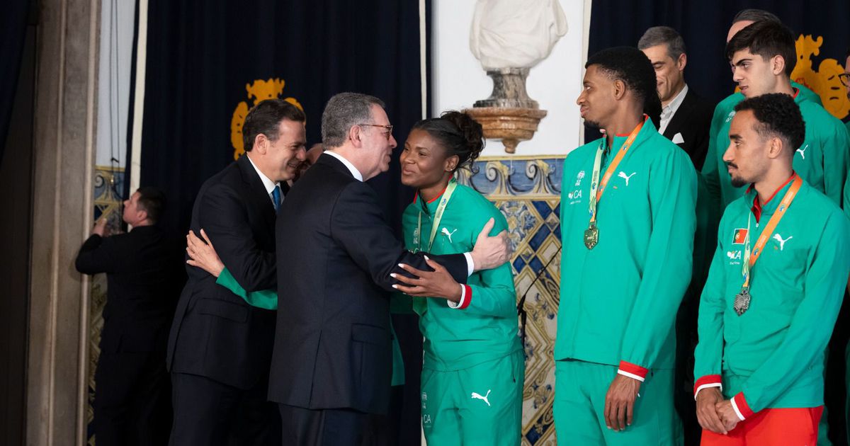 Foi assim a receção aos campeões mundiais de atletismo