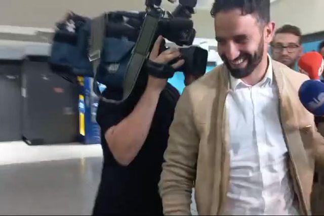 Rúben Amorim sorridente no regresso a Lisboa: «Até sábado» (vídeos)