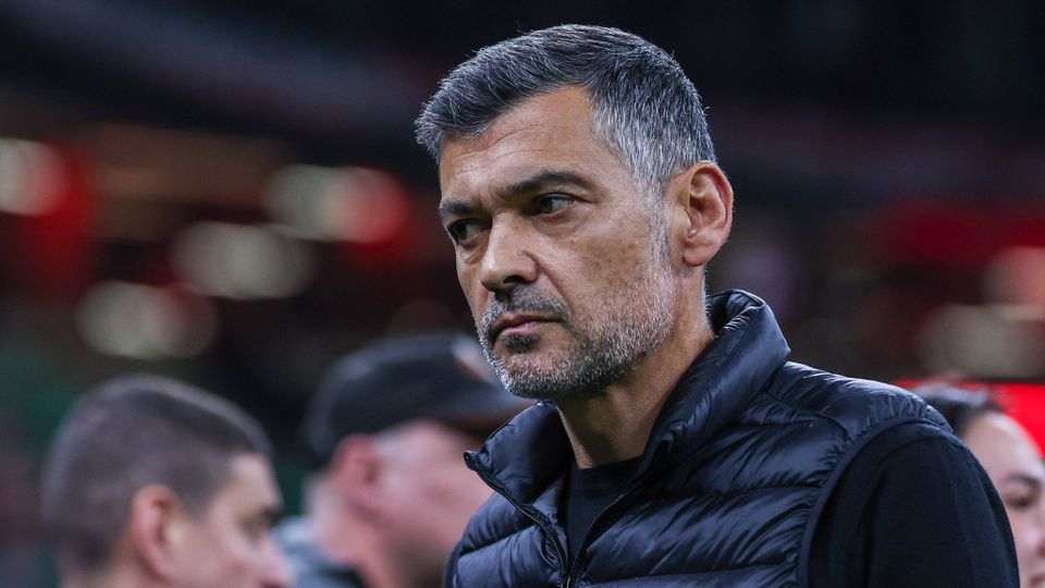 Sérgio Conceição, treinador do Milan, em San Siro