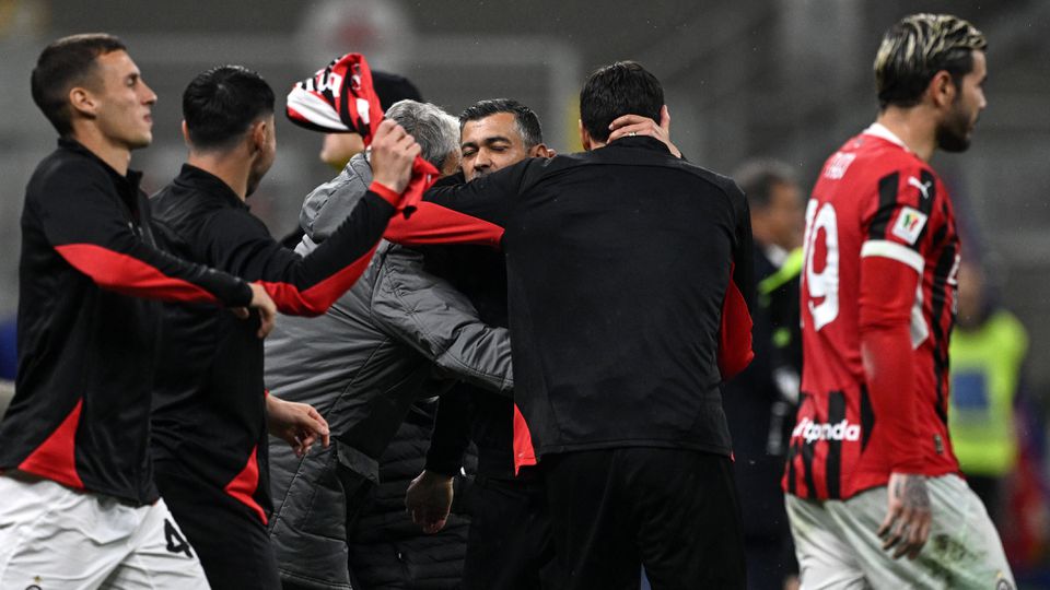 Sérgio Conceição orientou o 25.º jogo no comando técnico do Milan