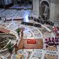 Caixão do Papa Francisco na Basílica de São Pedro 