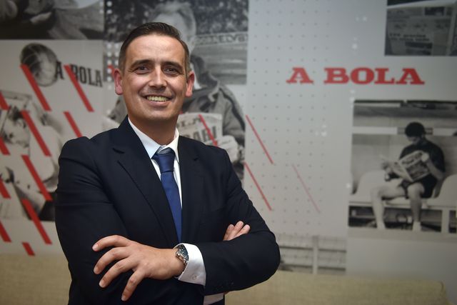 Luciano Gonçalves durante uma entrevista a A BOLA, ainda como candidato da lista liderada por Pedro Proença às eleições da FPF