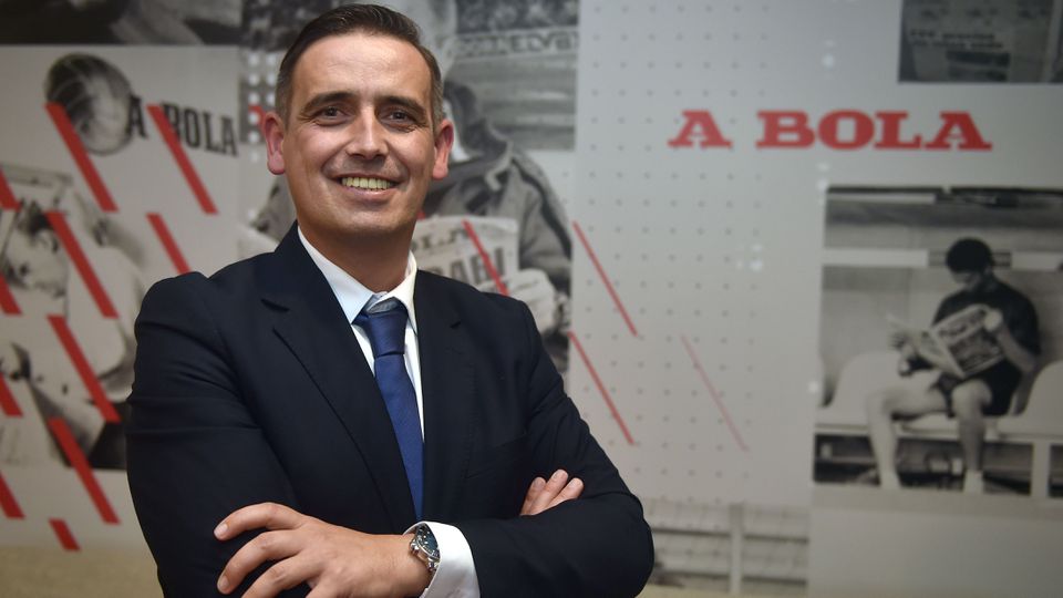 Luciano Gonçalves durante uma entrevista a A BOLA, ainda como candidato da lista liderada por Pedro Proença às eleições da FPF