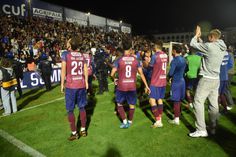 Jogadores do Torreense a festejar o apuramento - Foto: Miguel Nunes