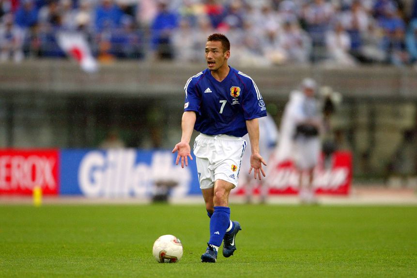 Nakata em ação pelo Japão no Mundial 2002