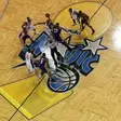 O Troféu Larry O'Brien colocado no centro de campo dos Magic na final contra os Lakers em 2008/09