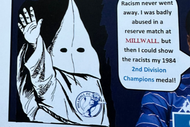 Associação em livro educativo do Millwall ao KKK (D.R.)
