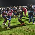 A festa dos jogadores do Torreense pelo apuramento para a final da Taça - Foto: Miguel Nunes