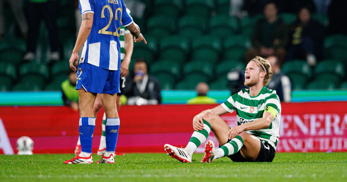 Veja o estado em que ficou o tornozelo de Hjulmand após a entrada de Gabri Veiga