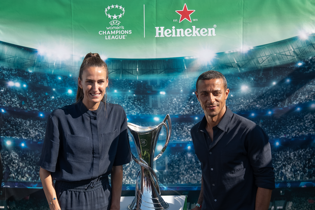 Jill Scott e Thiago Alcântara fizeram o lançamento da final da Liga dos Campeões feminina