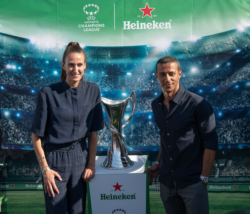 Jill Scott e Thiago Alcântara fizeram o lançamento da final da Liga dos Campeões feminina