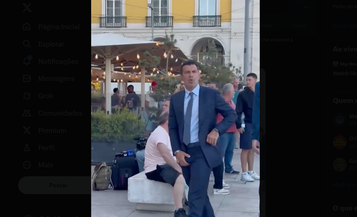 «Traidor»: Figo faz gesto obsceno e confronta adeptos do Barcelona (vídeo)