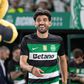 Ricardo Esgaio a festejar a conquista do bicampeonato em Alvalade