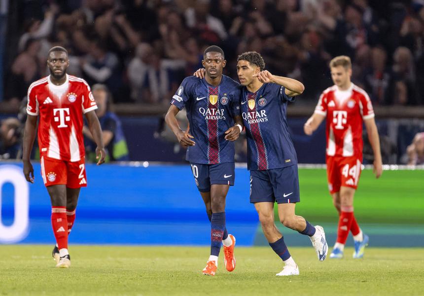 Dembélé e Hakimi podem falhar duelo decisivo frente ao Arsenal