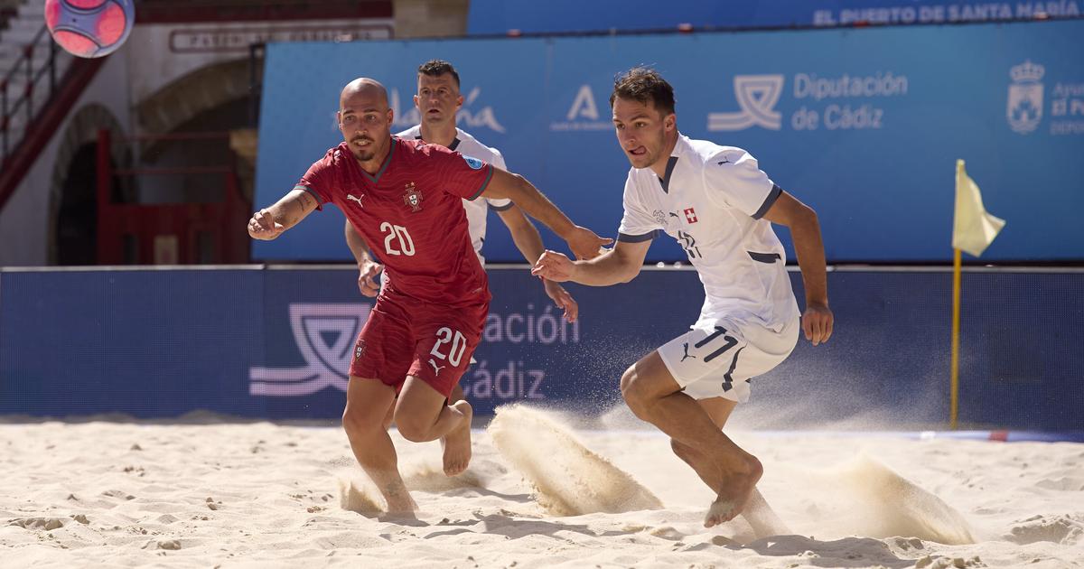 Futebol de Praia: Portugal goleia Suíça e avança para a final da Liga Europeia
