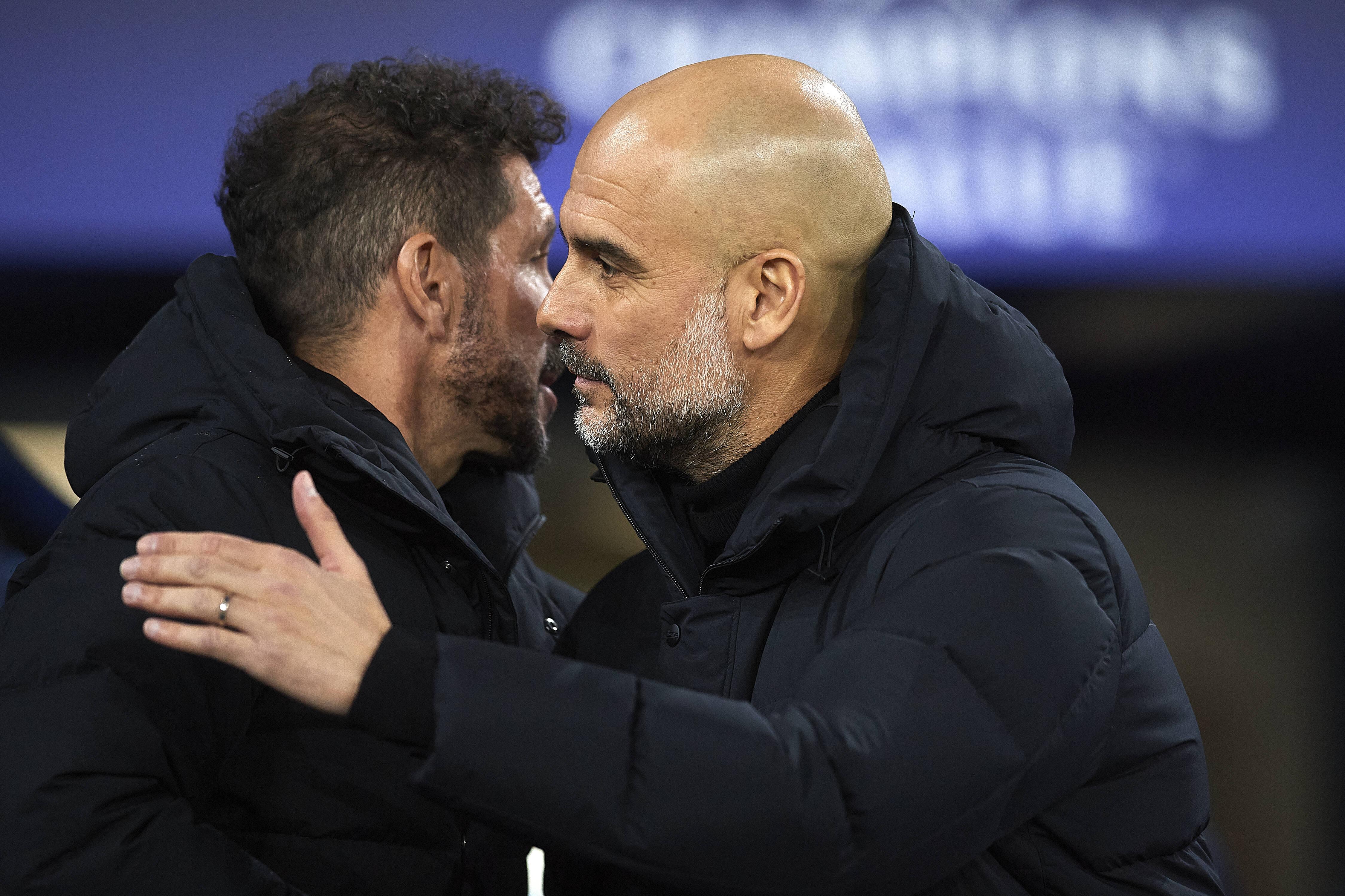Simeone e Pep Guardiola