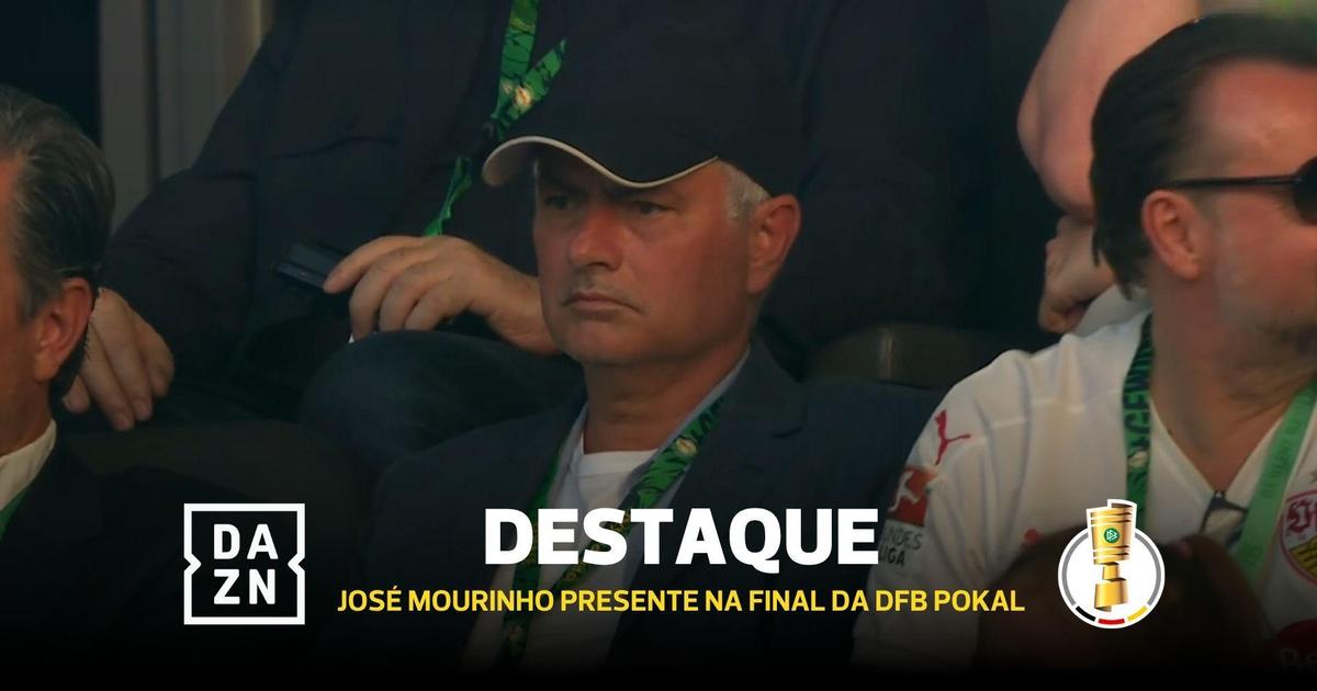 No meio das dúvidas sobre o futuro, Mourinho foi à Alemanha ver a final da Taça