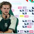 Morten Hjulmand, médio e capitão do Sporting, na conferência de imprensa de antevisão da final da Taça de Portugal - Foto: SPORTING CP