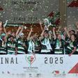 Sporting ergueu a Taça em maio de 2025 (MIGUEL NUNES)