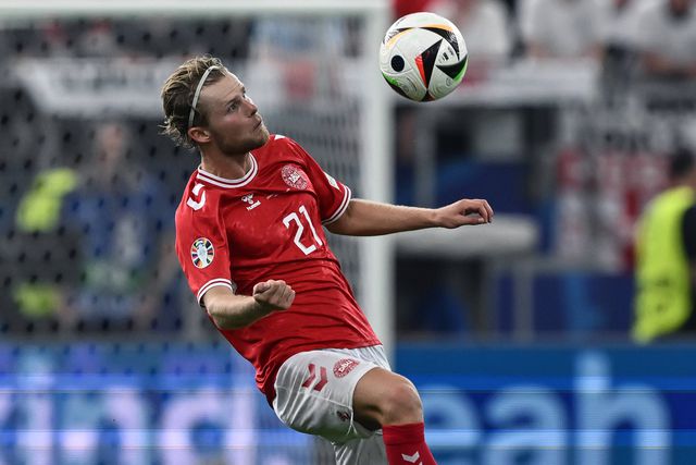 Golo de Hjulmand nomeado para melhor da 2.ª jornada do Euro 2024