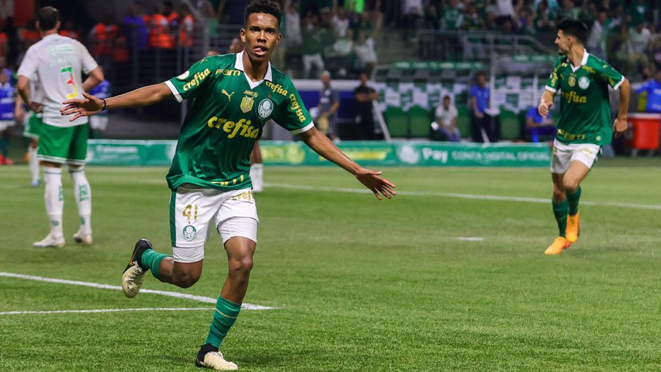 Estêvão William marca na vitória do Palmeiras de Abel Ferreira
