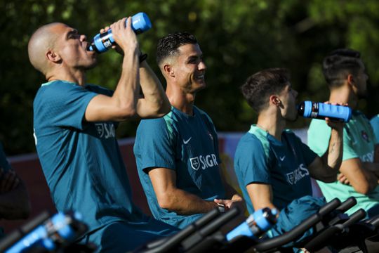 Grupo dividido no treino da Seleção