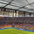 Ambiente empolgante no Frankfurt Arena