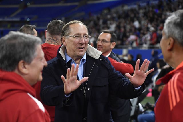 John Textor no jogo entre Lyon e PSG Foto: IMAGO