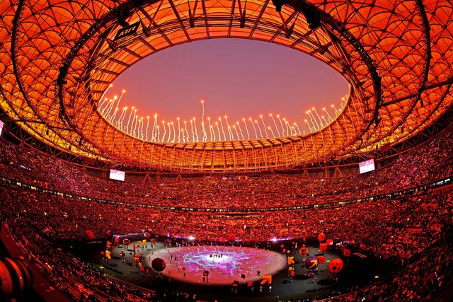 Palco da final do Mundial 2022