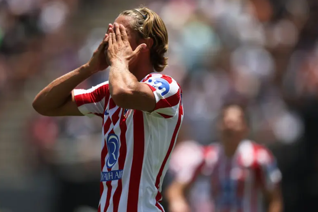 Marcos Llorente frustrado