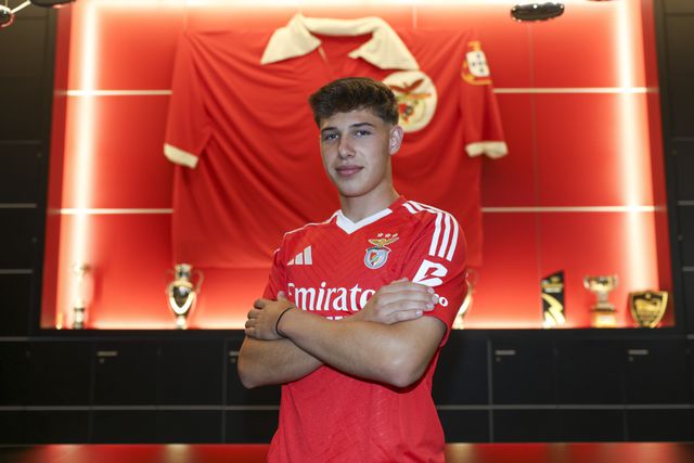 Jovem João Afonso renovou contrato com as águias Foto: SL Benfica