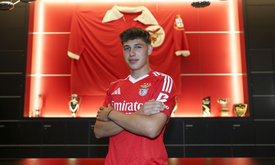 Jovem João Afonso renovou contrato com as águias Foto: SL Benfica