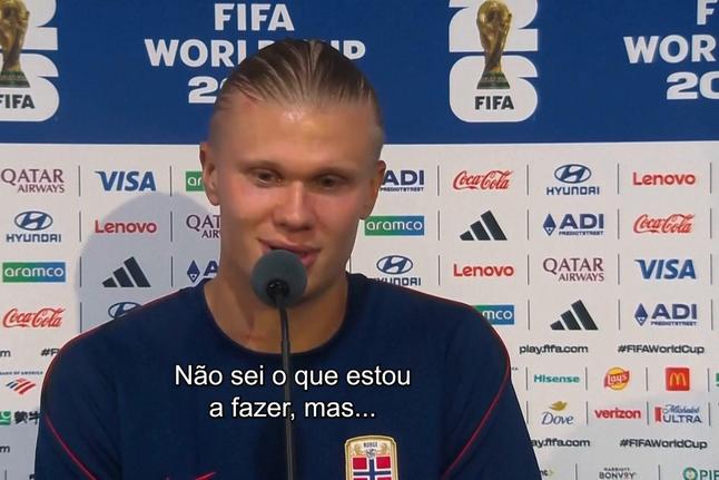 Haaland e os golos: «Tenho muita sorte, não sei o que estou a fazer»