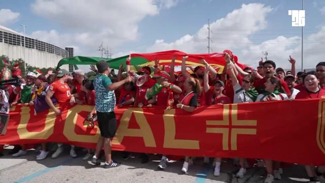 A BOLA no 'fan walk' de Portugal em Houston