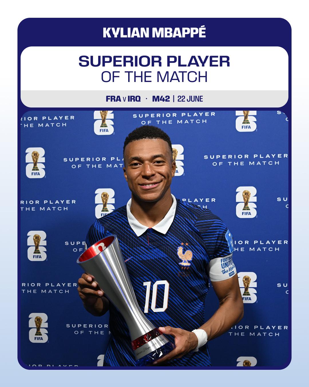 França-Iraque: Kylian Mbappé