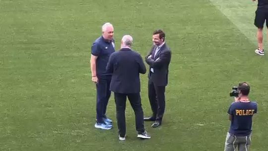 Villas-Boas, Jorge Costa e Zubizarreta à conversa antes do jogo