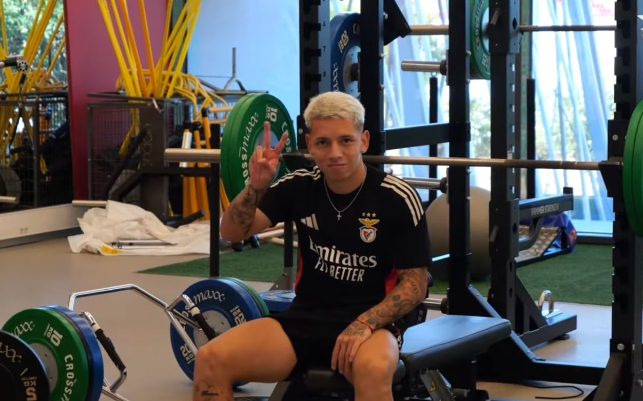 Prestianni recebeu tatuagens feitas por Otamendi e Di María (Instagram Prestianni)