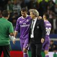 Cristiano Ronaldo e Jorge Jesus em Alvalade, no final do duelo entre Sporting e Real Madrid na Champions 2016/2017 (Foto: A BOLA)