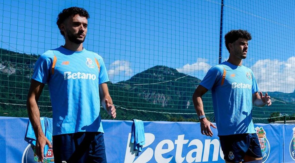 João Mário ainda se treinou na Áustria de manhã (Foto: FC Porto)