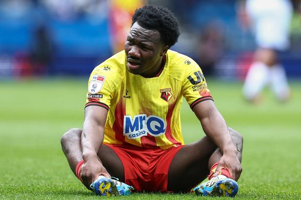 Nestory Irankunda, extremo de 20 anos, participou em 42 jogos do Watford na época passada, marcou quatro golos e fez quatro assistências - Foto: IMAGO