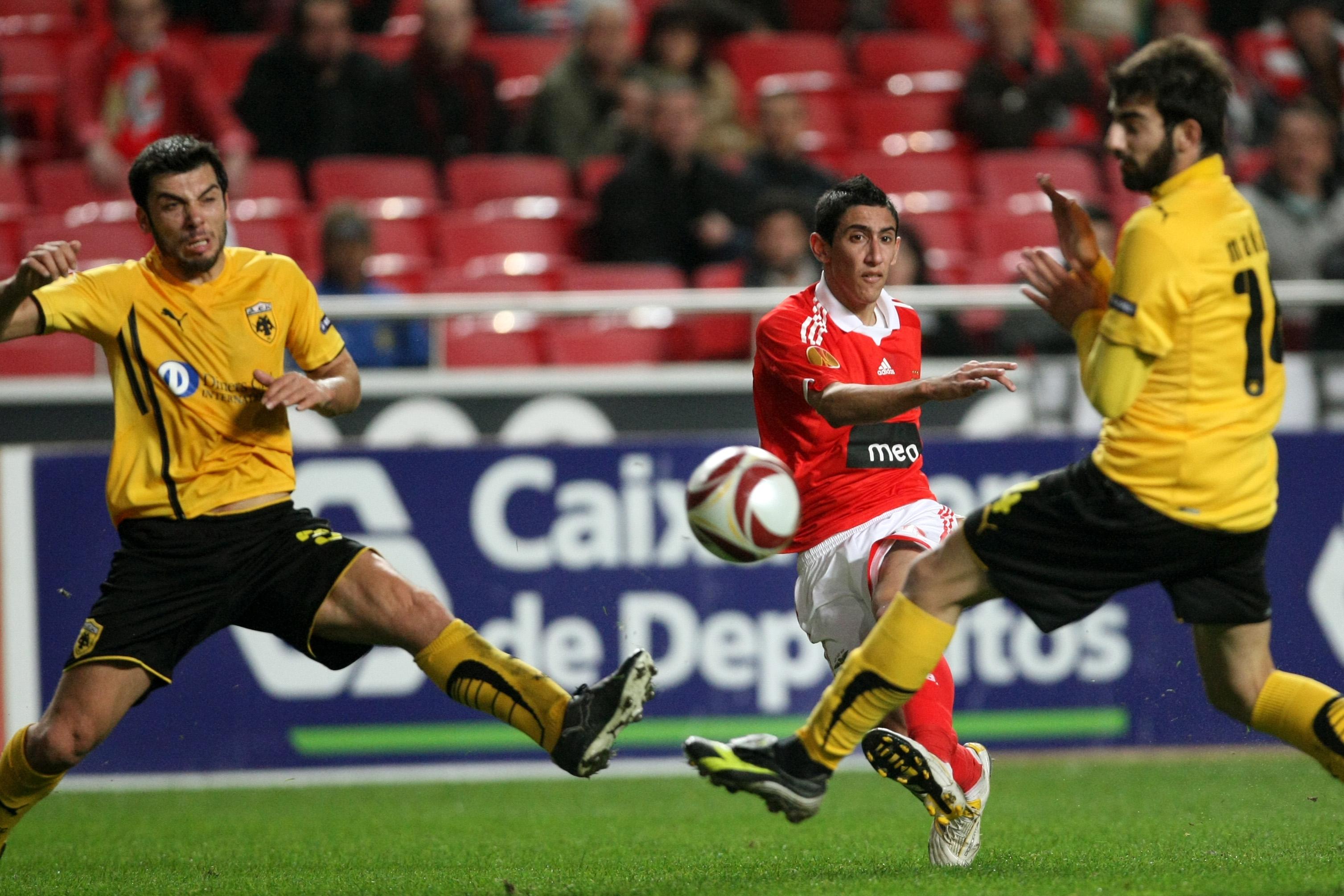 AEK 1-0 Benfica: fase de grupos da Europa League 2010/11. Foi a única derrota da equipa nesta fase, que venceu os outros cinco jogos - Foto: RUI RAIMUNDO/ASF