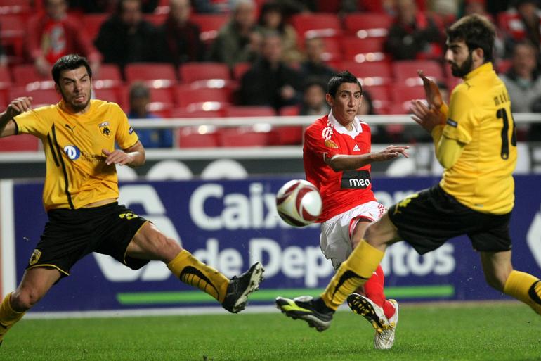 AEK 1-0 Benfica: fase de grupos da Europa League 2010/11. Foi a única derrota da equipa nesta fase, que venceu os outros cinco jogos - Foto: RUI RAIMUNDO/ASF
