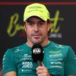 Fernando Alonso em conferência de imprensa de F1