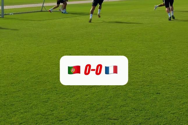 Um Portugal-França no treino do Lyon: como será que acaba?