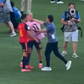 Momento em que Ayala desfere um soco em Dani Olmo