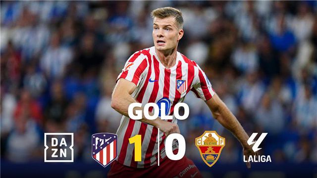 Sorloth abriu o ativo para o Atlético Madrid (vídeo)