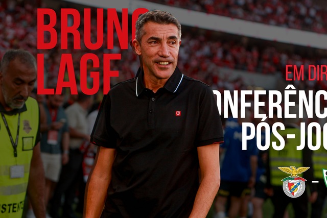 EM DIRETO: siga a conferência de imprensa de Bruno Lage