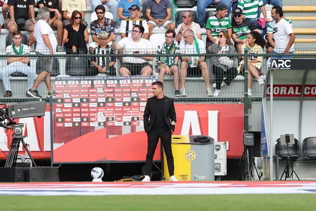 Tiago Margarido, treinador do Nacional, na receção ao Sporting na Madeira