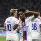 Malick Fofana a celebrar o primeiro golo do Lyon
